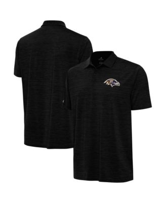 Men's Heather Black Baltimore Ravens Layout Polo Shirt