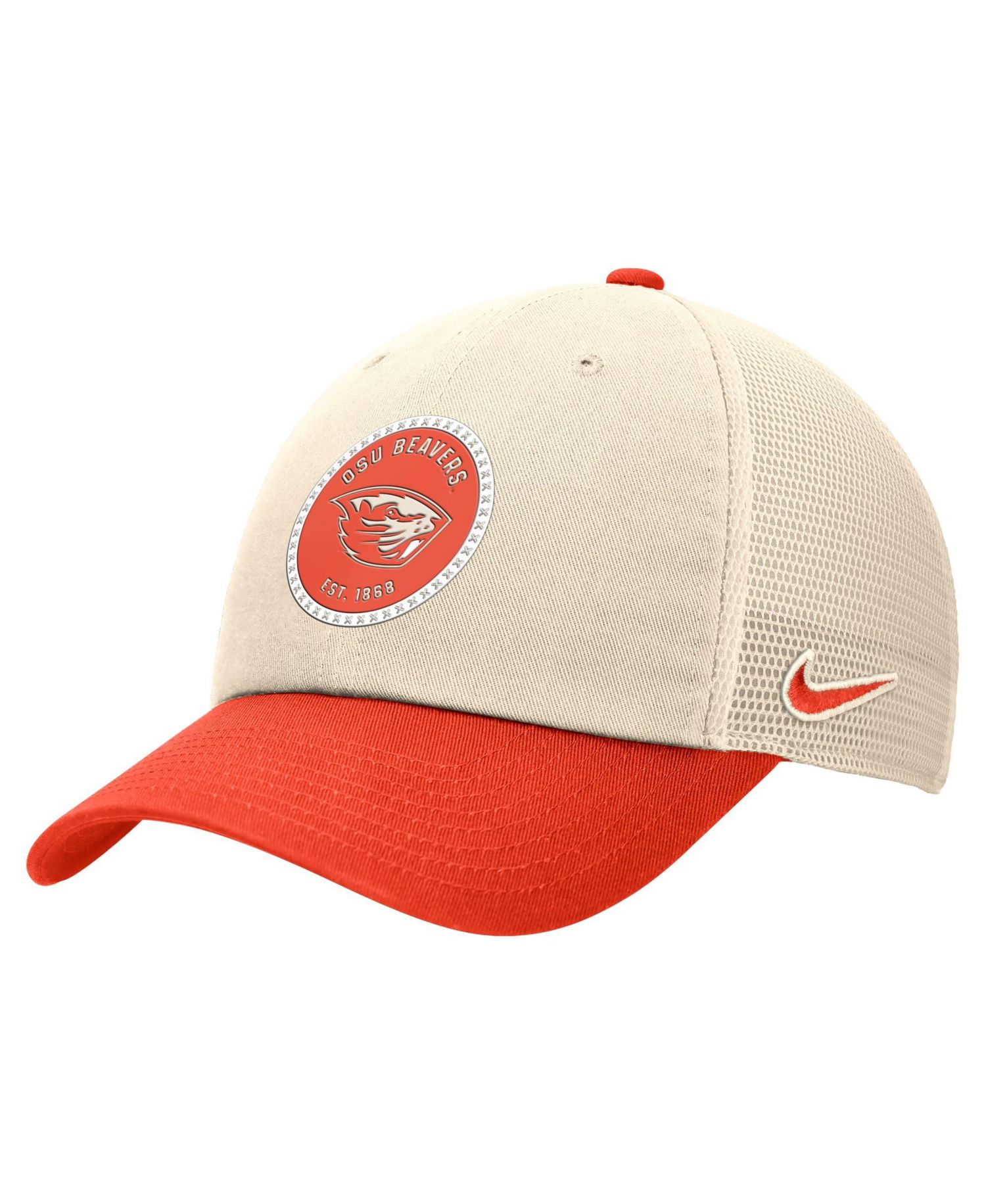 Men's Natural Oregon State Beavers Club Trucker Adjustable Hat