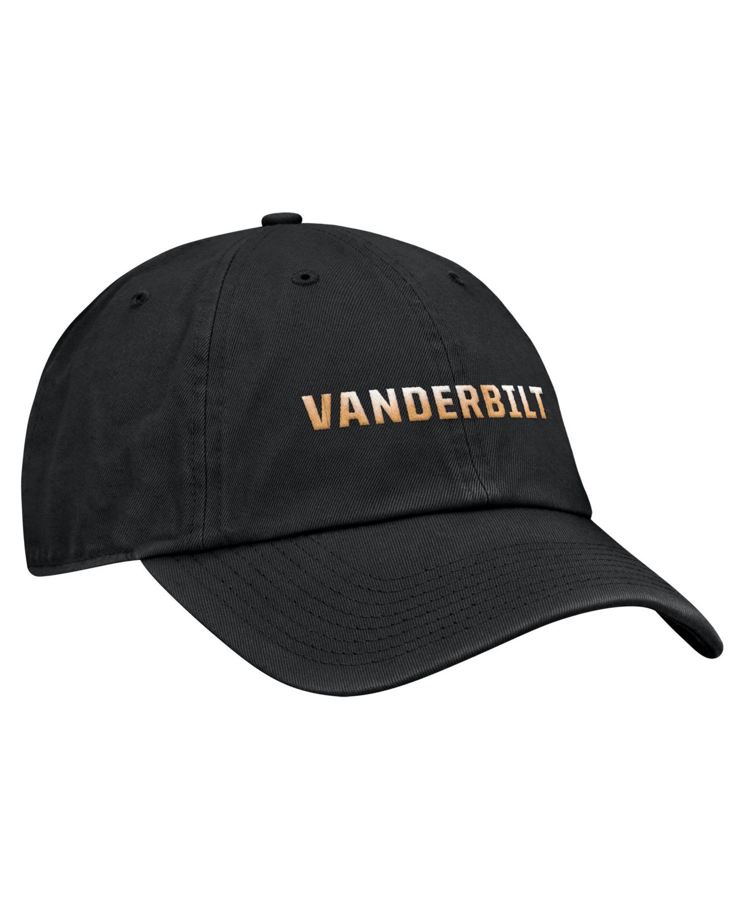 Men's Black Vanderbilt Commodores Club Adjustable Hat