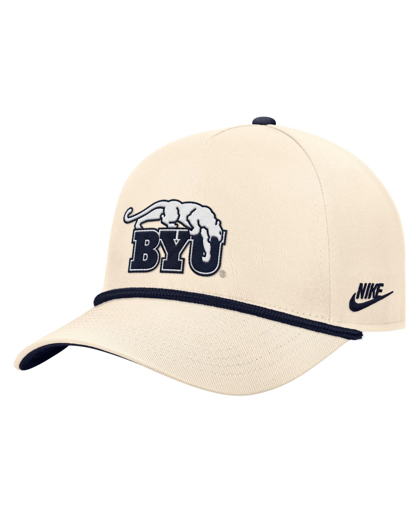Мужская кепка Nike Natural BYU Cougars Vintage Rope Rise Adjustable Hat — фото 2