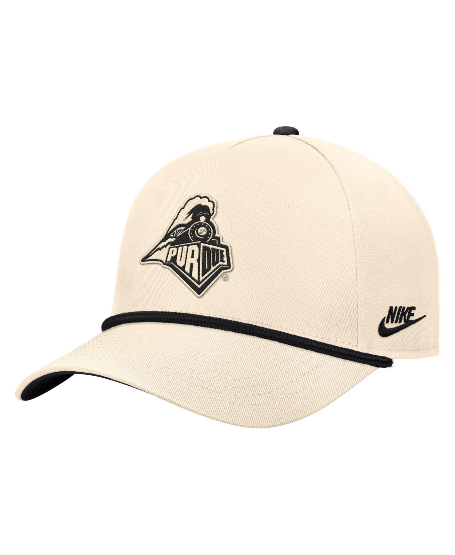 Men's Natural Purdue Boilermakers Vintage Rope Rise Adjustable Hat