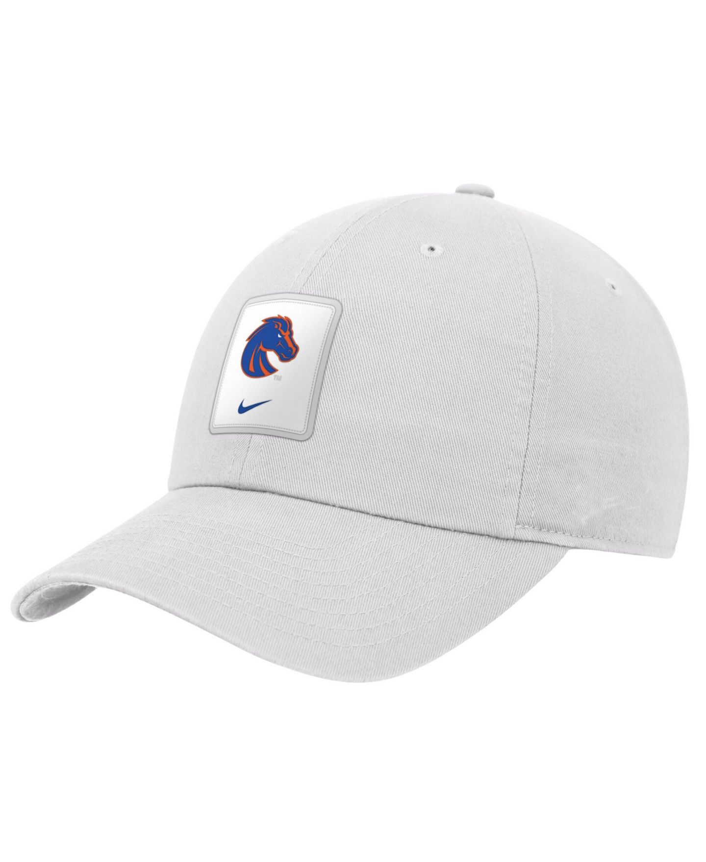 Мужская кепка Nike White Boise State Broncos 2026 On-Field Club Adjustable Hat — фото 1