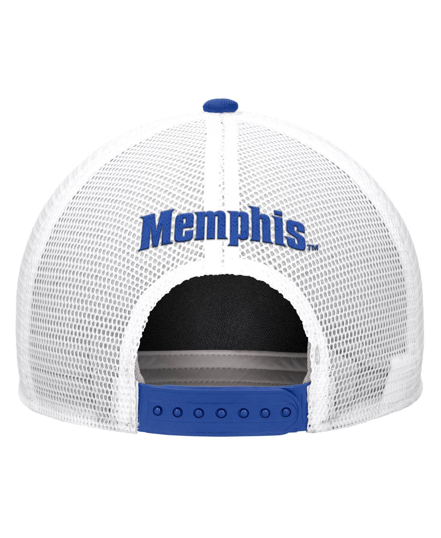 Мужская кепка Nike Royal Memphis Tigers 2026 On-Field Rope Adjustable Trucker Hat — фото 2