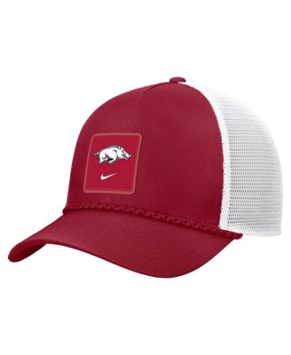 Men's Cardinal Arkansas Razorbacks 2026 On-Field Rope Adjustable Trucker Hat
