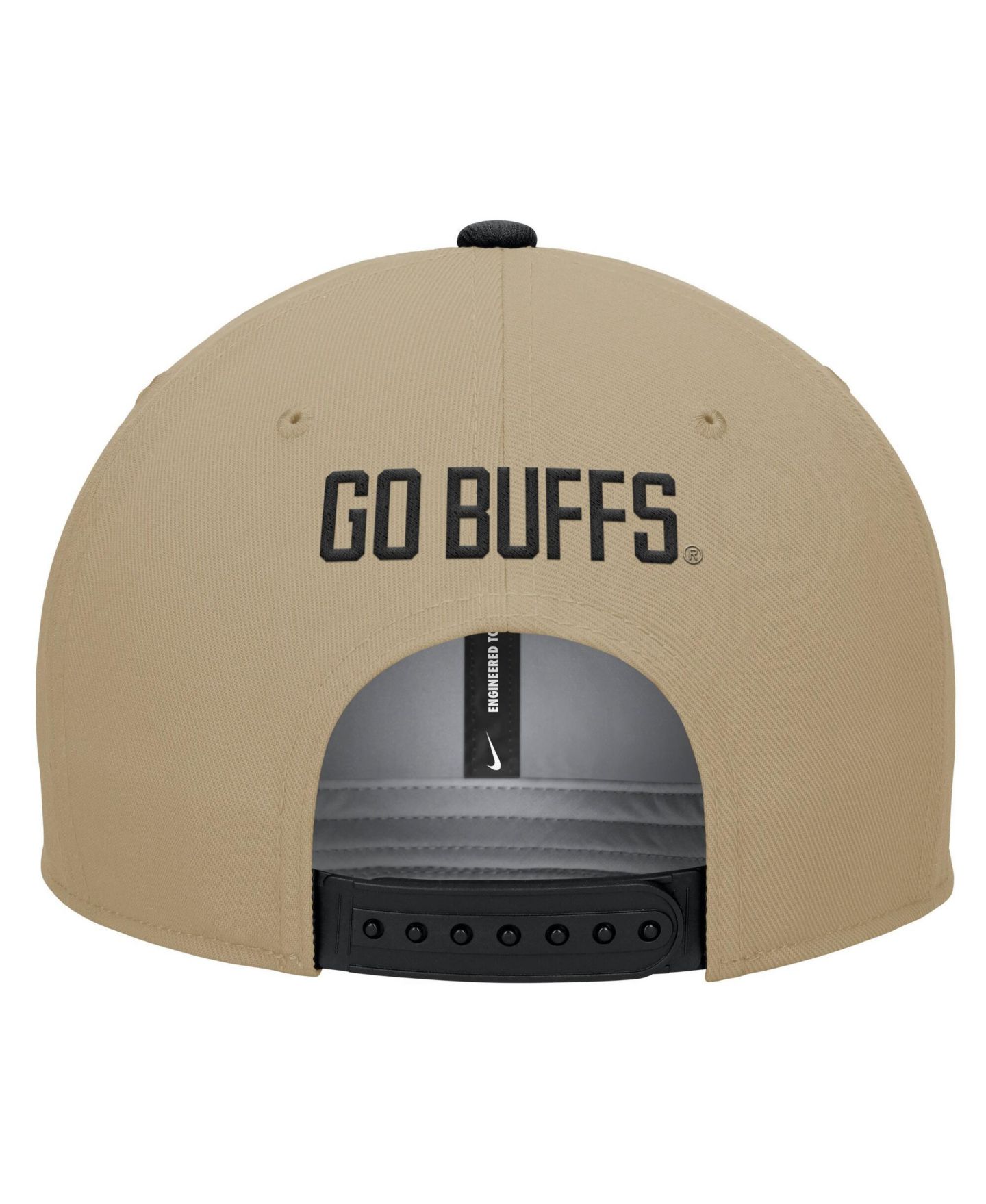 Мужская кепка Nike Beige/Black Colorado Buffaloes Pro Dri-FIT Snapback Hat — фото 3