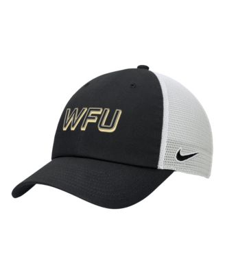 Men's Black Wake Forest Demon Deacons On-Field Club Adjustable Trucker Hat