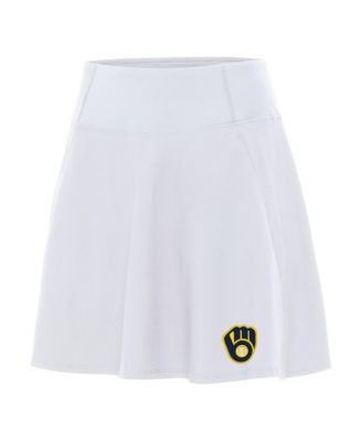 Women's White Milwaukee Brewers Chip Skort