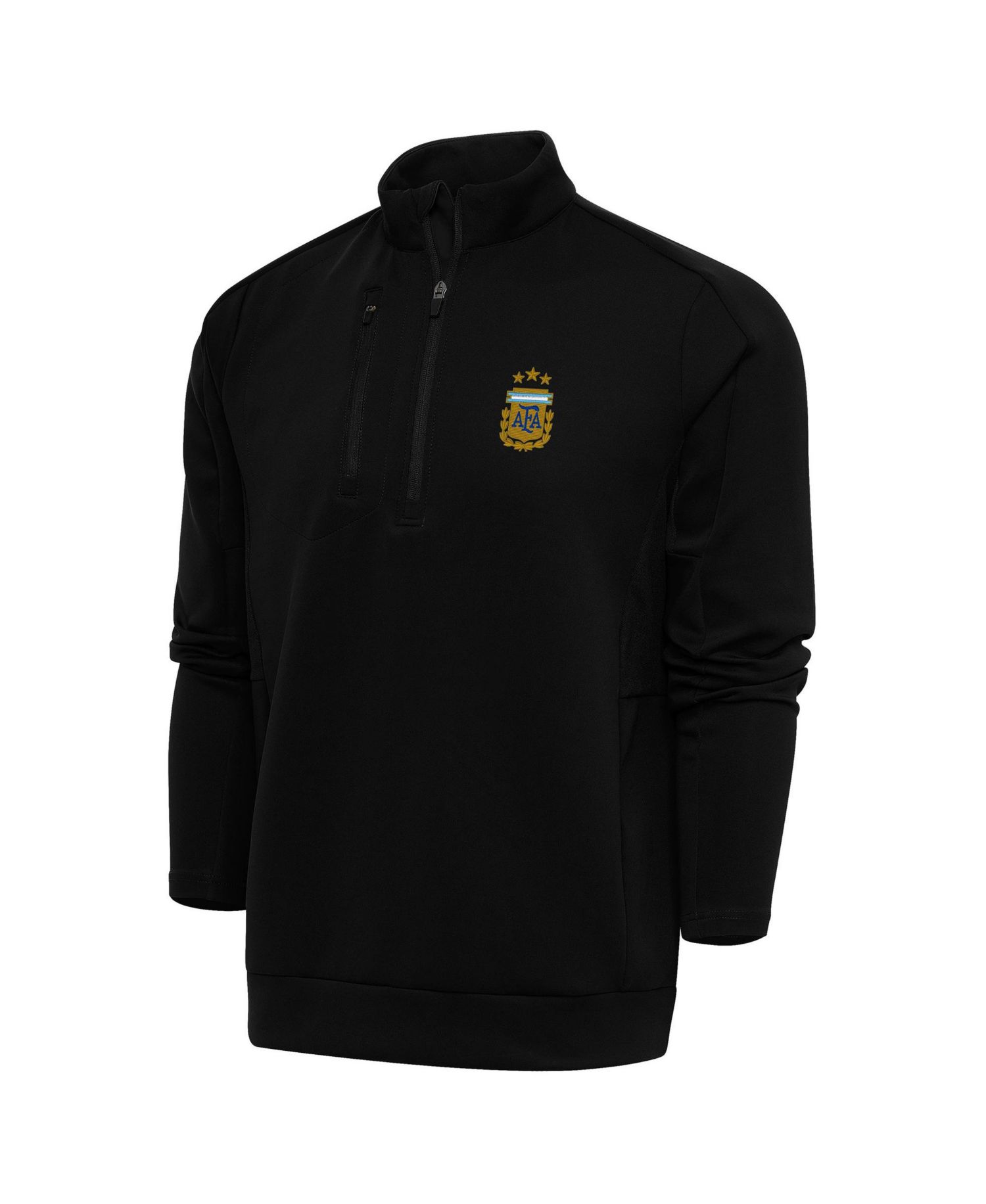 Men's Black Argentina National Team Generation Quarter-Zip Pullover Sweatshirt
