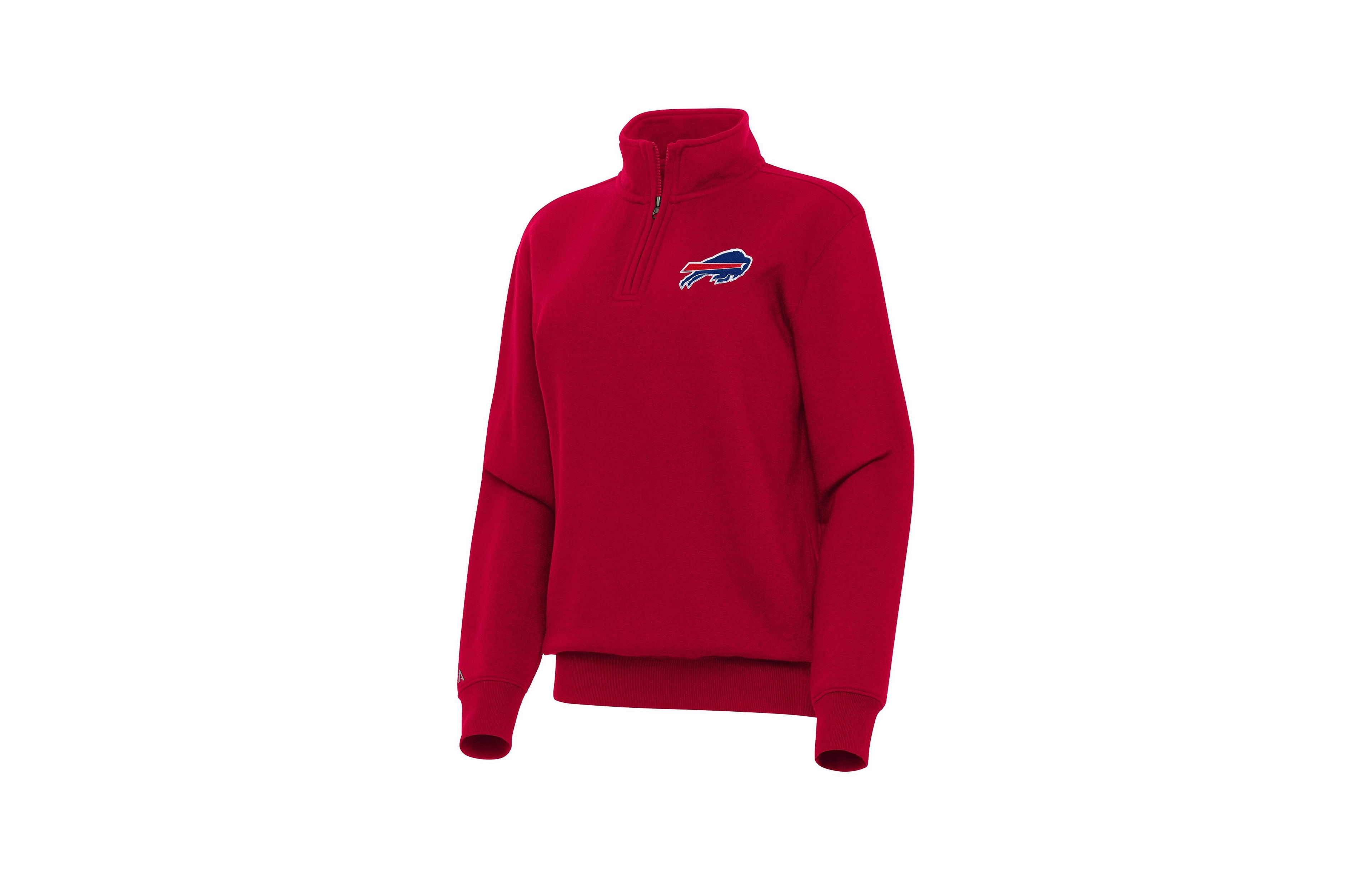 Antigua Women's Buffalo Bills Victory Mock-Neck Quarter-Zip Top