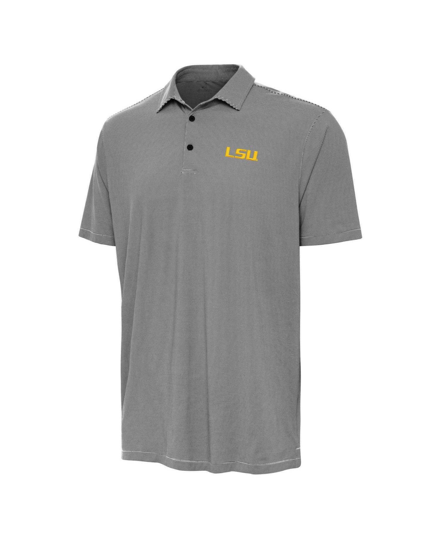Men's Black LSU Tigers Twine Polo Shirt