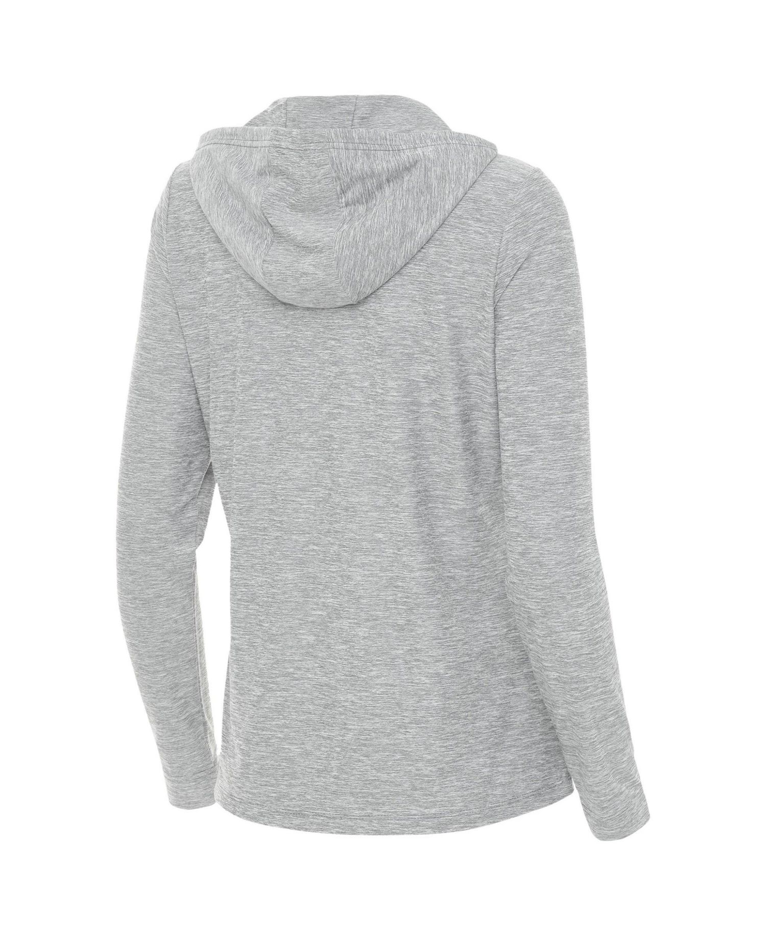 Women's Heather Gray Indiana Fever Daybreak Quarter-Zip Hoodie
