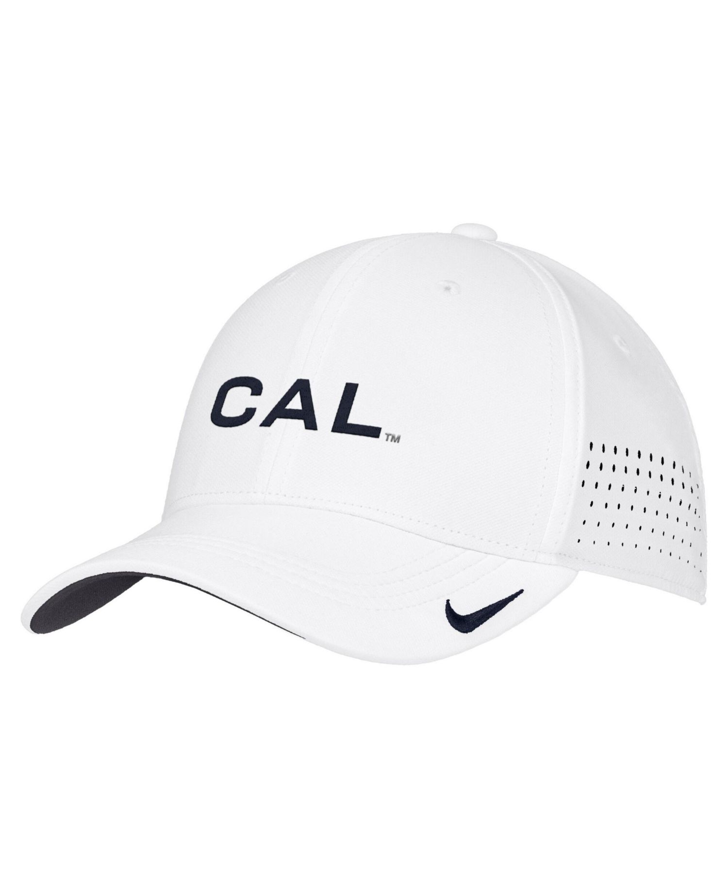 Men's White Cal Bears 2026 On-Field AeroBill SwooshFlex Dri-FIT Hat