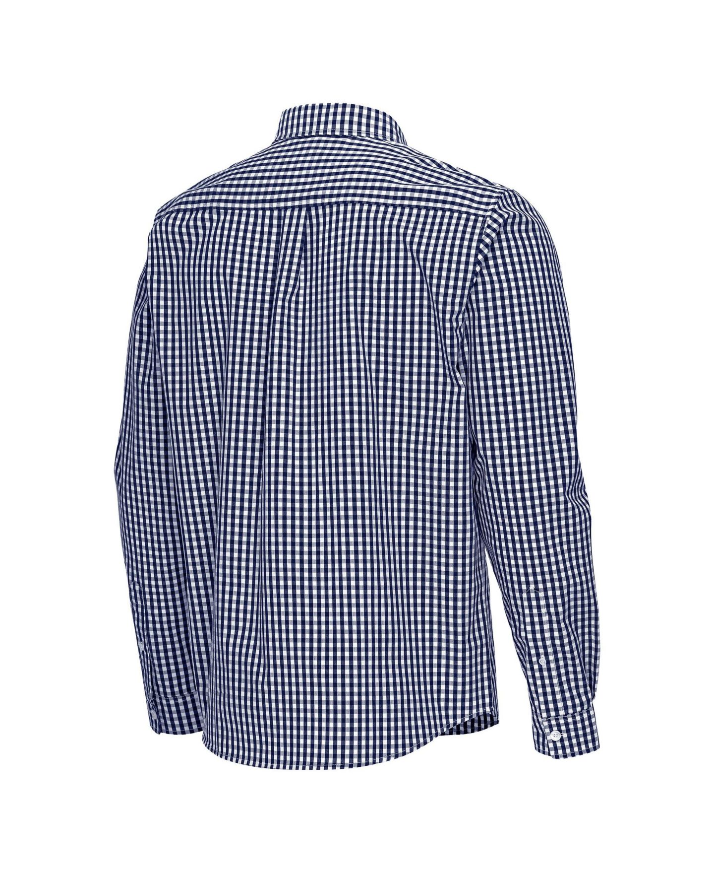 Мужская рубашка Antigua Navy Illinois Fighting Illini Ellis Woven Tri-Blend Long Sleeve Button-Down — фото 3