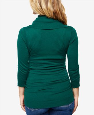 A Pea in the Pod Maternity Ruched Cowl-Neck Sweater Macy's