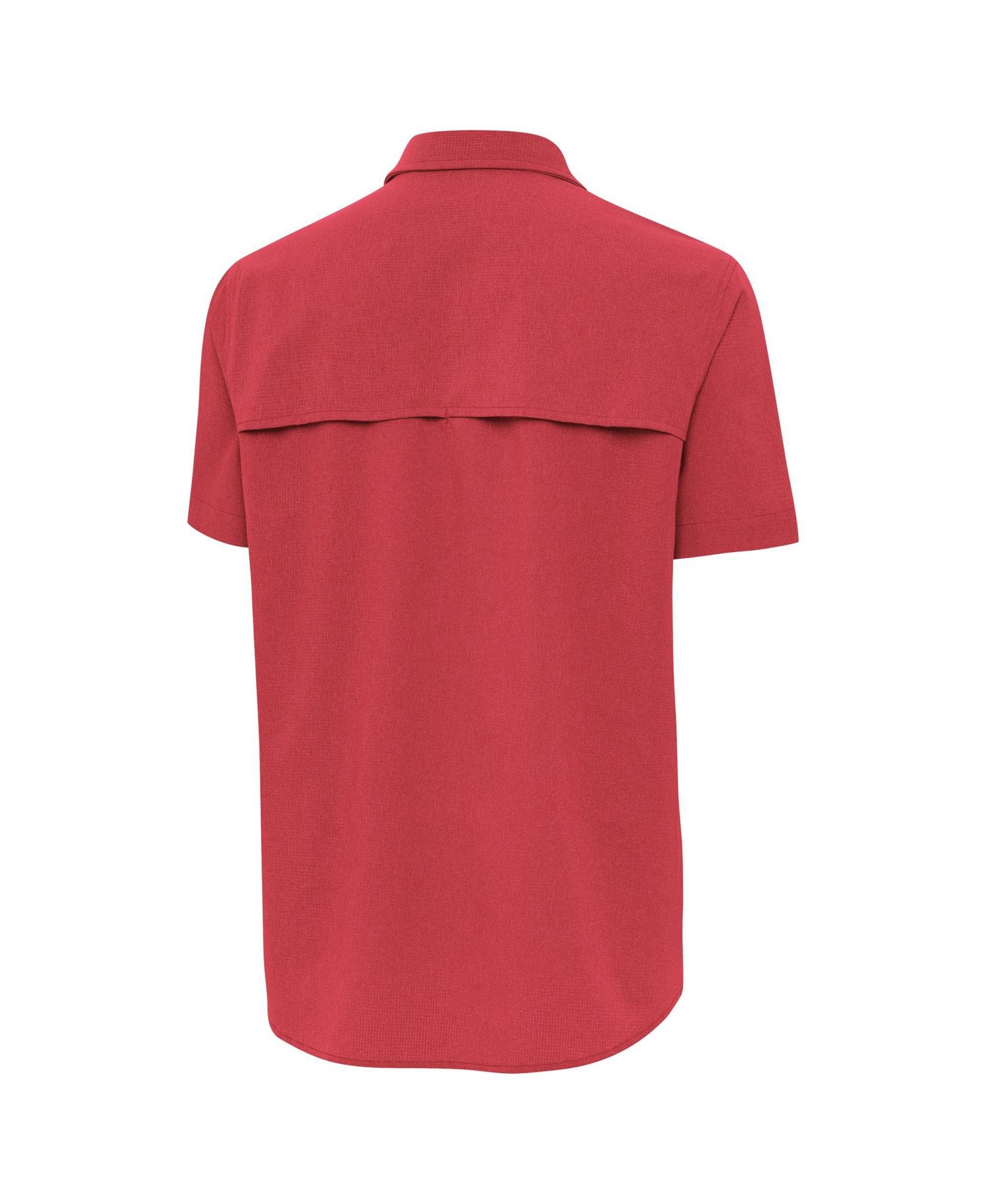 Men's Red Kansas City Royals Activate Stars and Stripes Team Logo Short Sleeve Button-Up Shirt