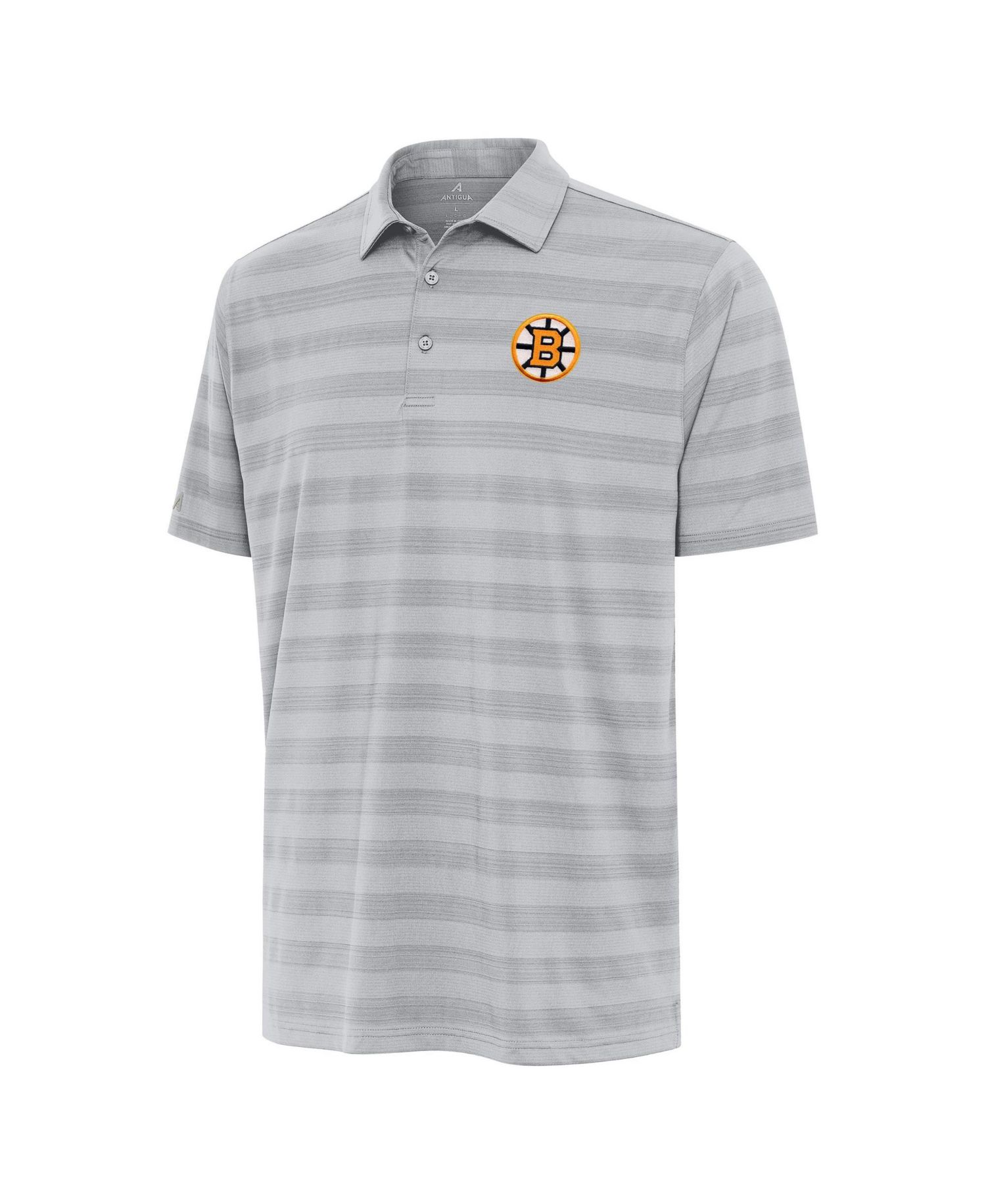 Men's Gray Boston Bruins Tunnel Polo Shirt