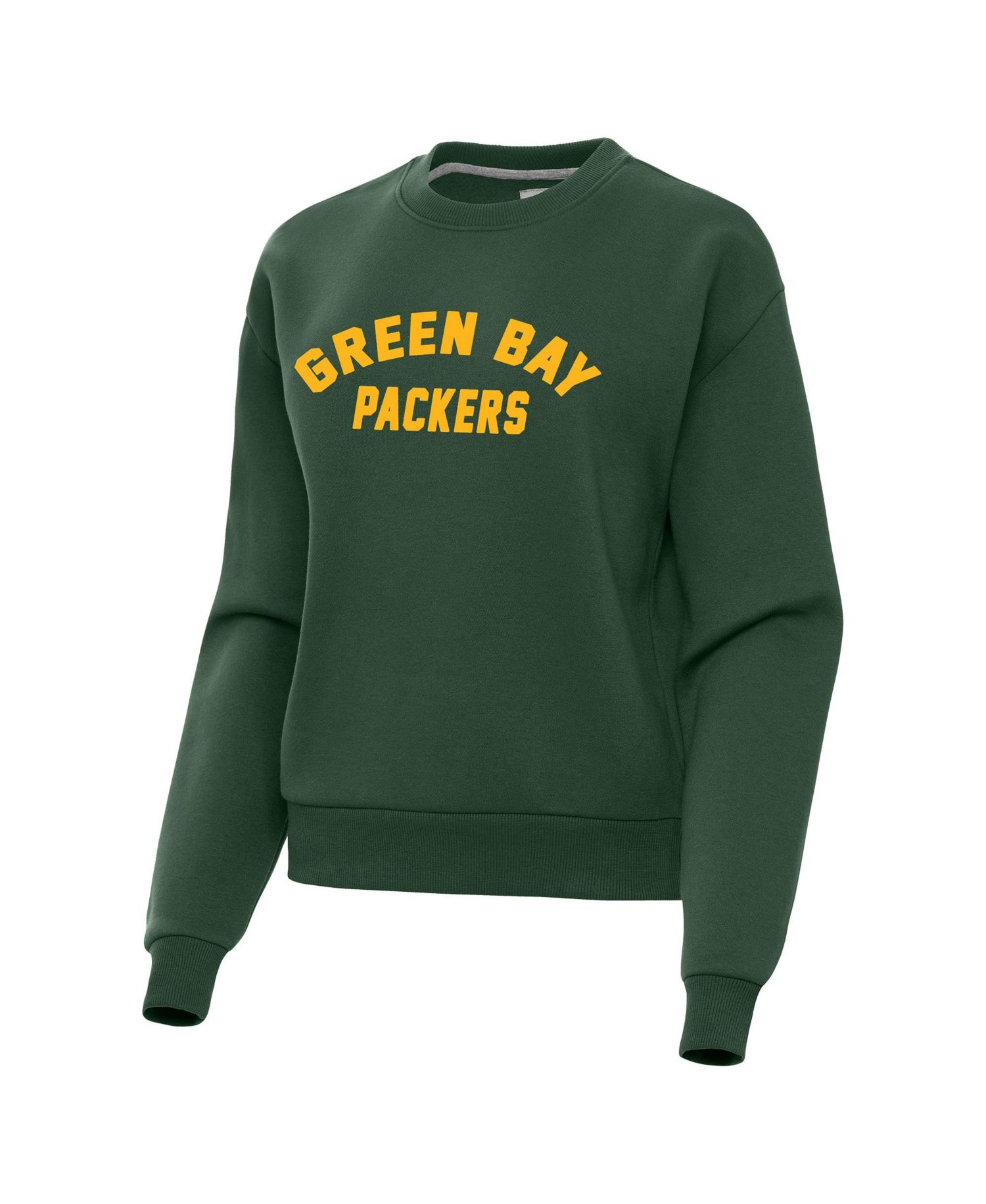 Women's Green Bay Packers Victory Dropped-Shoulder Embroidered Patch Sweatshirt