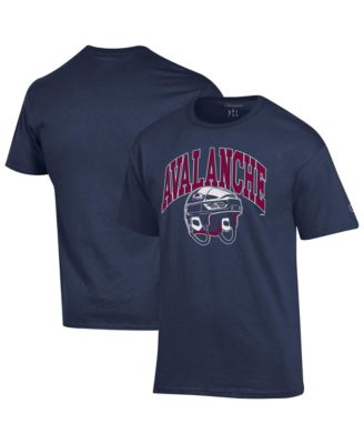 Men's Navy Colorado Avalanche Helmet T-Shirt