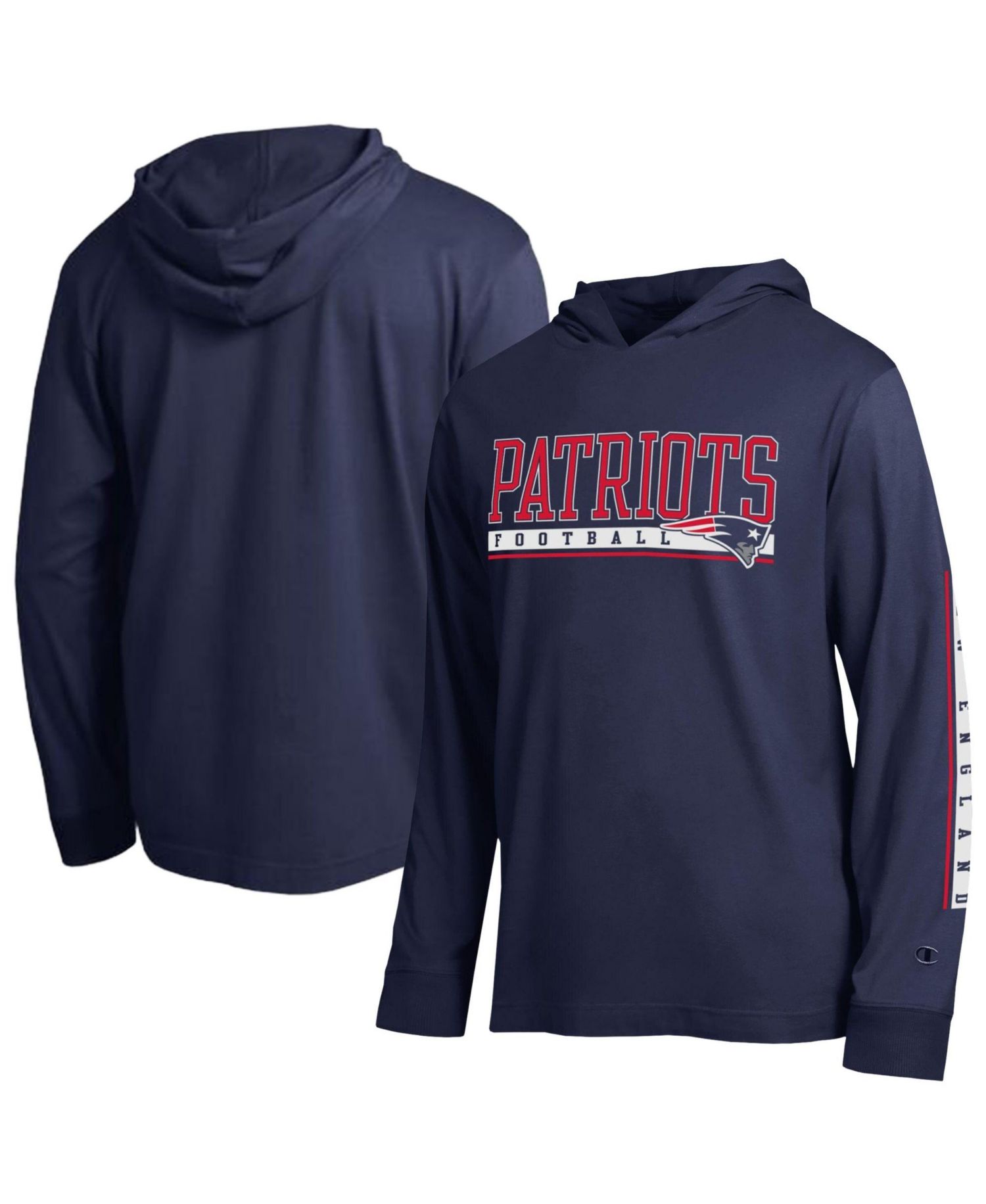 Men's Navy New England Patriots All Star Hooded T-Shirt
