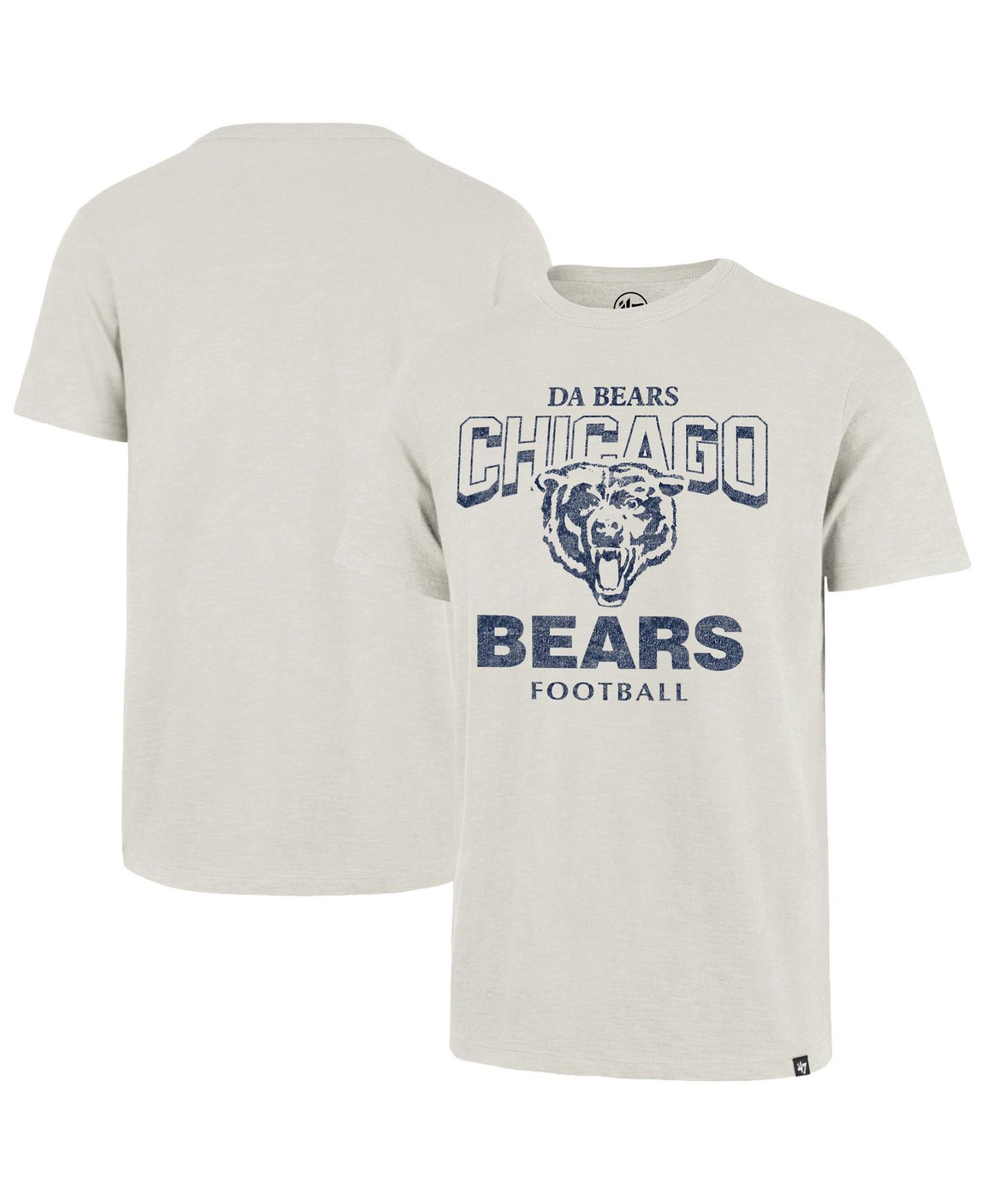 Men's Natural Chicago Bears Head On Scrum T-Shirt