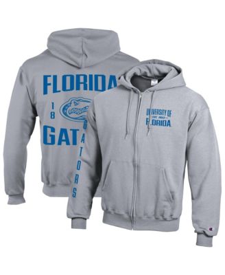 Men's Heather Gray Florida Gators Varsity Power Blend Full-Zip Fleece Hoodie