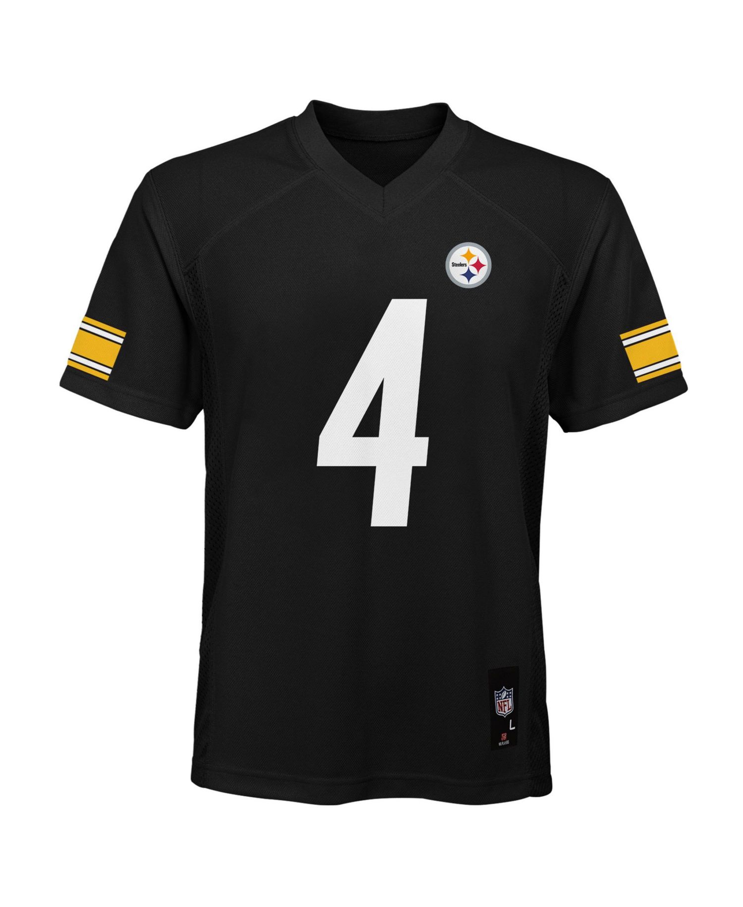 Big Boys and Girls DK Metcalf Black Pittsburgh Steelers Replica Jersey