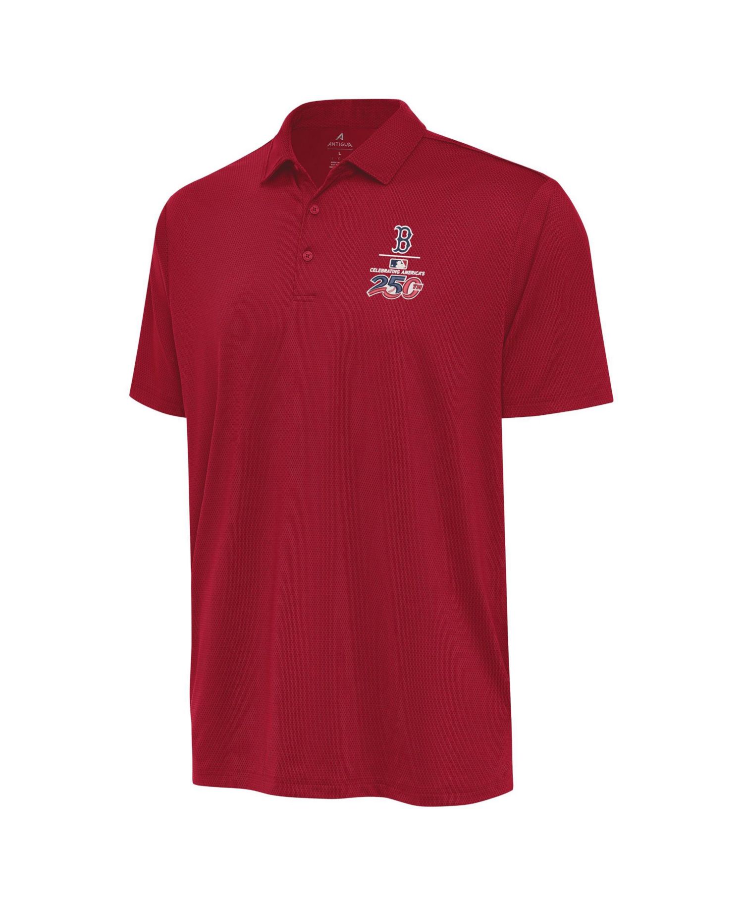 Men's Red Boston Red Sox Celebrating America's 250th Ellipse Polo Shirt