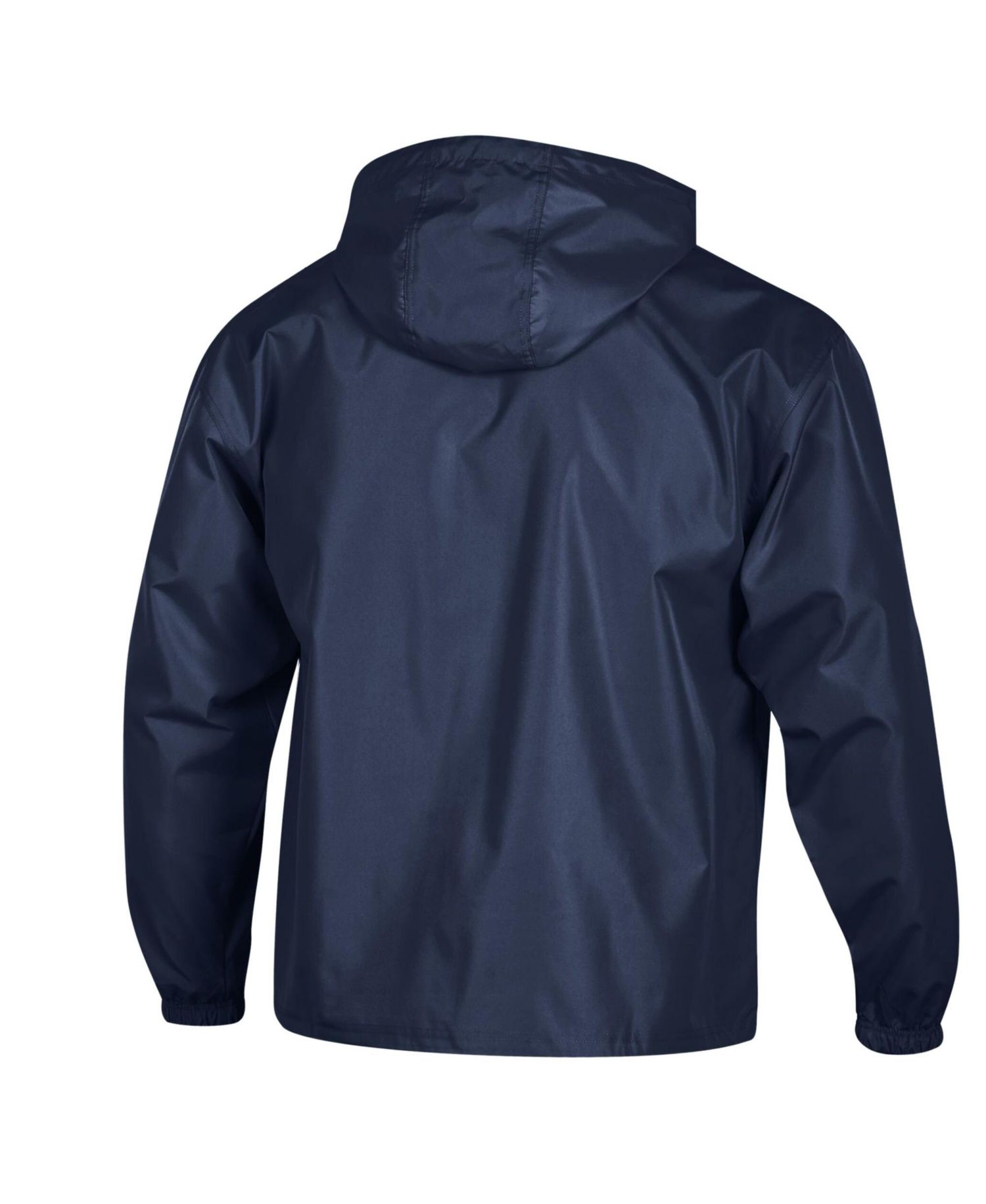 Men's Navy Auburn Tigers Packable Hooded Windbreaker Half-Zip Jacket