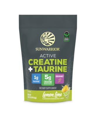 Active Creatine Plus Taurine Powder, Lemon Lime Flavor, 474.6 Gram (60 Servings)