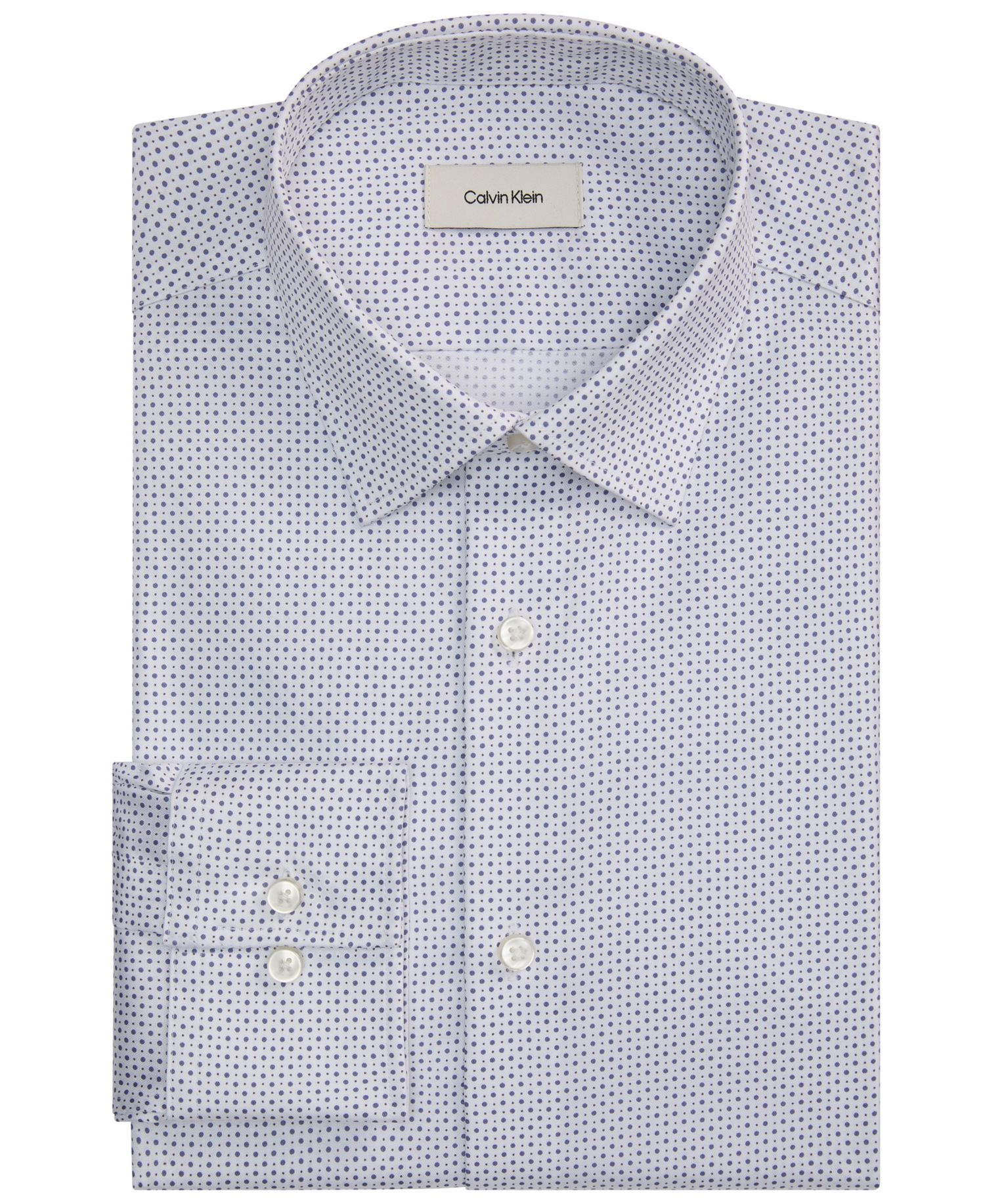 Men's Cotton Stretch Slim-Fit Dress Shirt