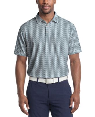 Men's Classic Geometric Print Regular-Fit Polo Shirt