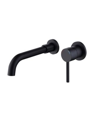 Wall Mount Bathroom Sink Faucet, Single Handle with 360degree(s) Swivel Spout and Ceramic Cartridge
