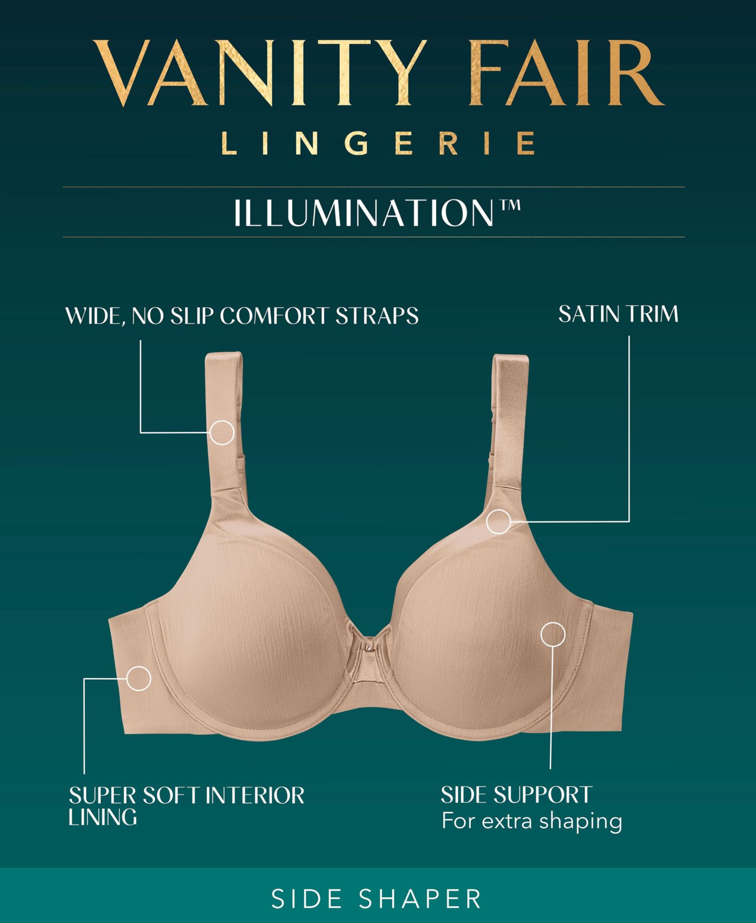 Women's Illumination Full Figure Underwire Contour Bra 76338