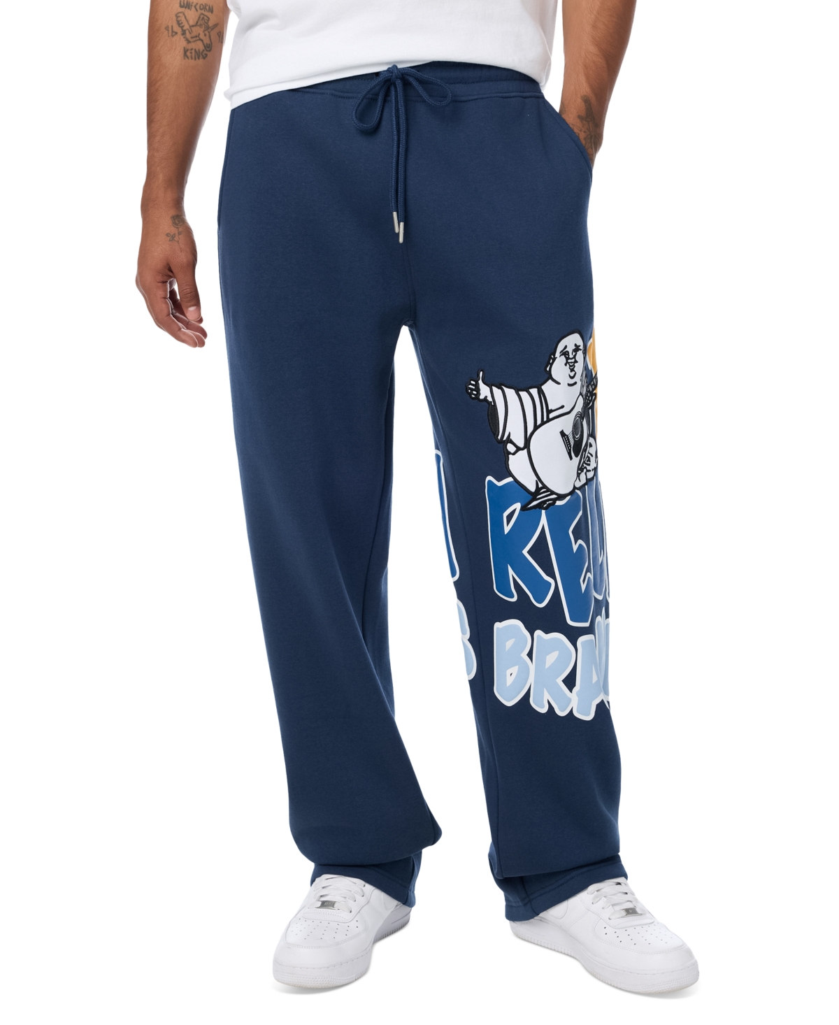 True Religion Men's Buddha Logo Sweatpants
