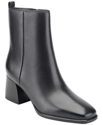 Women's Milley Leather Block Heel Dress Booties