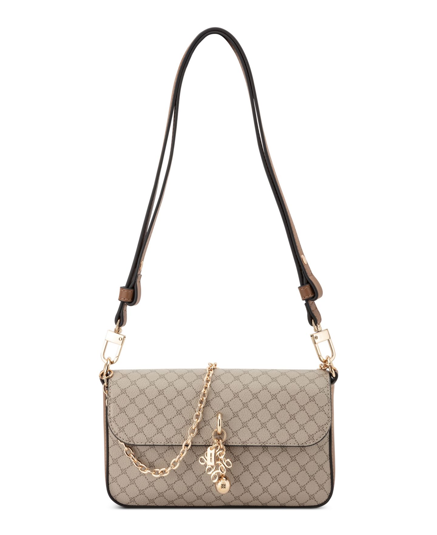 Женская сумка Nine West Marrisa Convertible Chain Small Shoulder Crossbody, цвет: Бежевый / Карамельный — фото 1