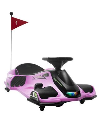 12V Electric Go Kart Drifting with Adjustable Speeds, 110-Pound Capacity, Ages 8-12