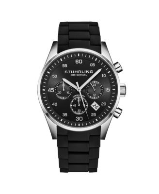 Velocity 4076 Chronograph Men s 43mm Quartz Watch - Multi-Function Dial, Krysterna Crystal, Silicone Strap, 50M WR
