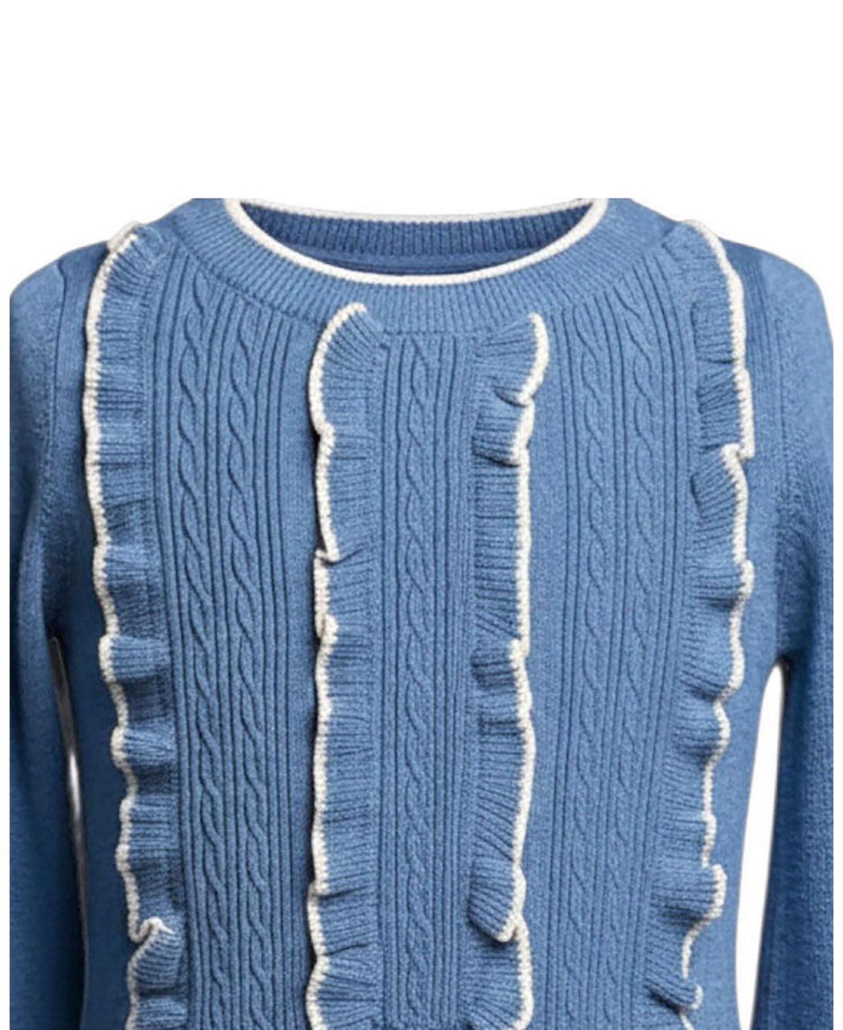 Hope & Henry Toddler Girls (2T-5T) Organic Ruffle Bodice Sweater Dress