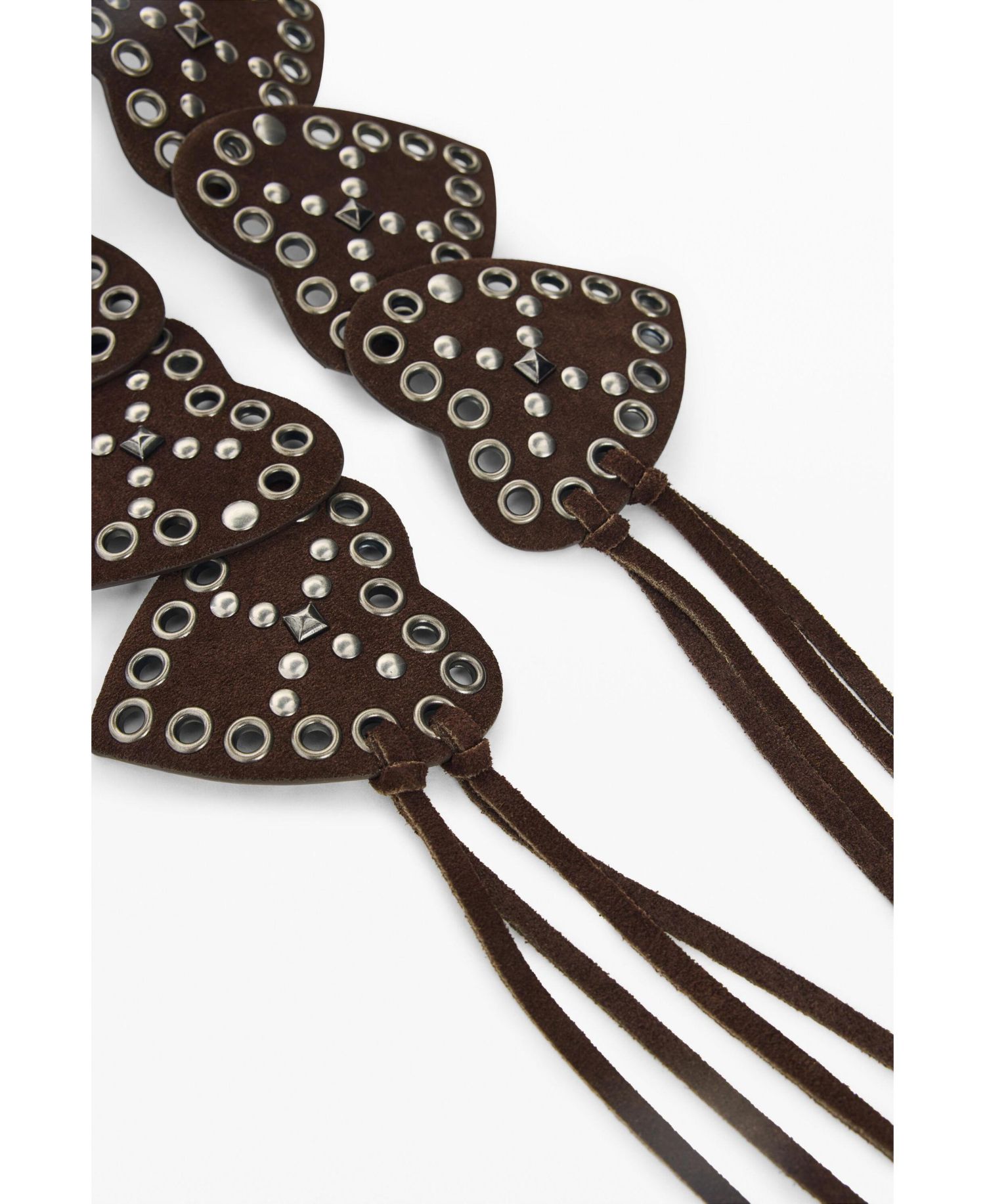 Women's Studded belt with hearts