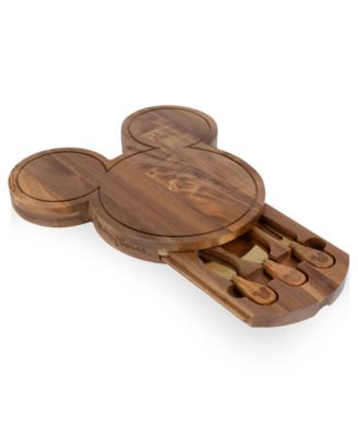 Disney Mickey Mouse 4-Piece Acacia Cheese Board Tool Set