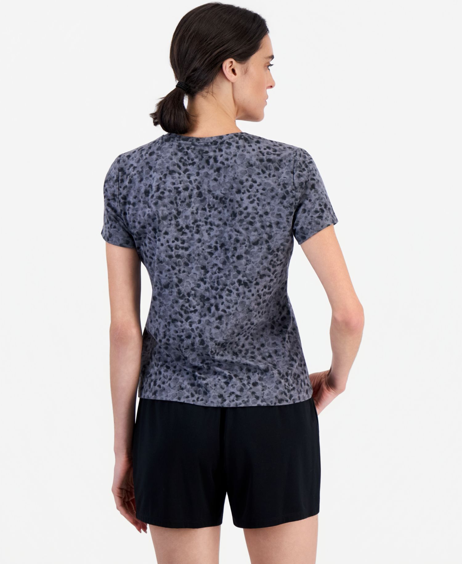 Women's Animal-Print Crewneck T-Shirt