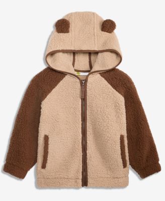 Baby Boys' and Toddler Boys' Bear Sherpa Jacket