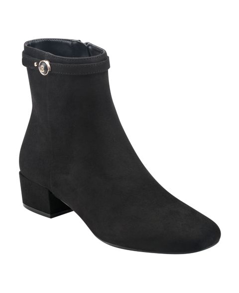 Женские ботинки Bandolino Adyn Square Toe Block Heel Dress Booties, цвет: Чёрный
