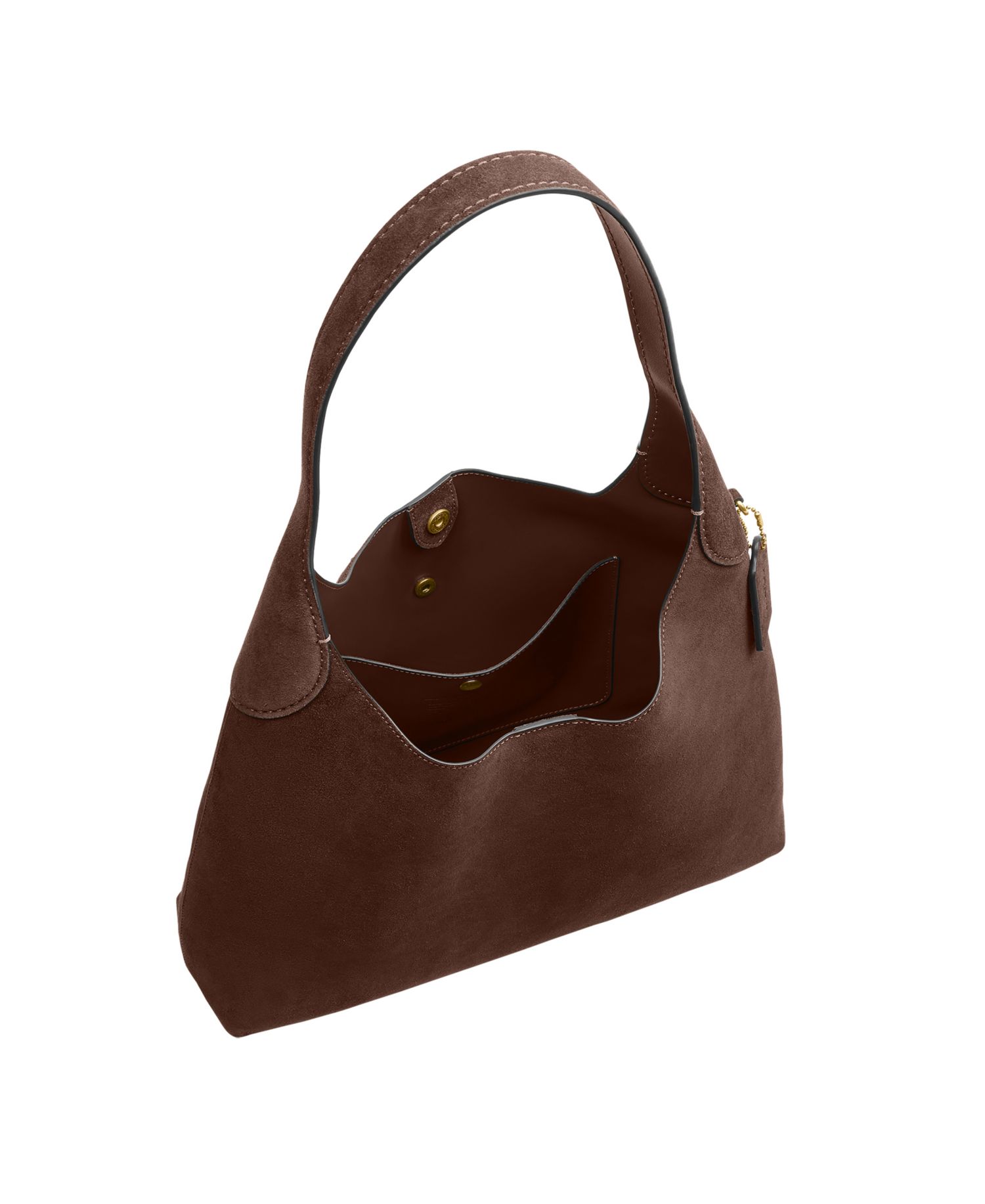 Brooklyn Large Suede Shoulder Bag 34