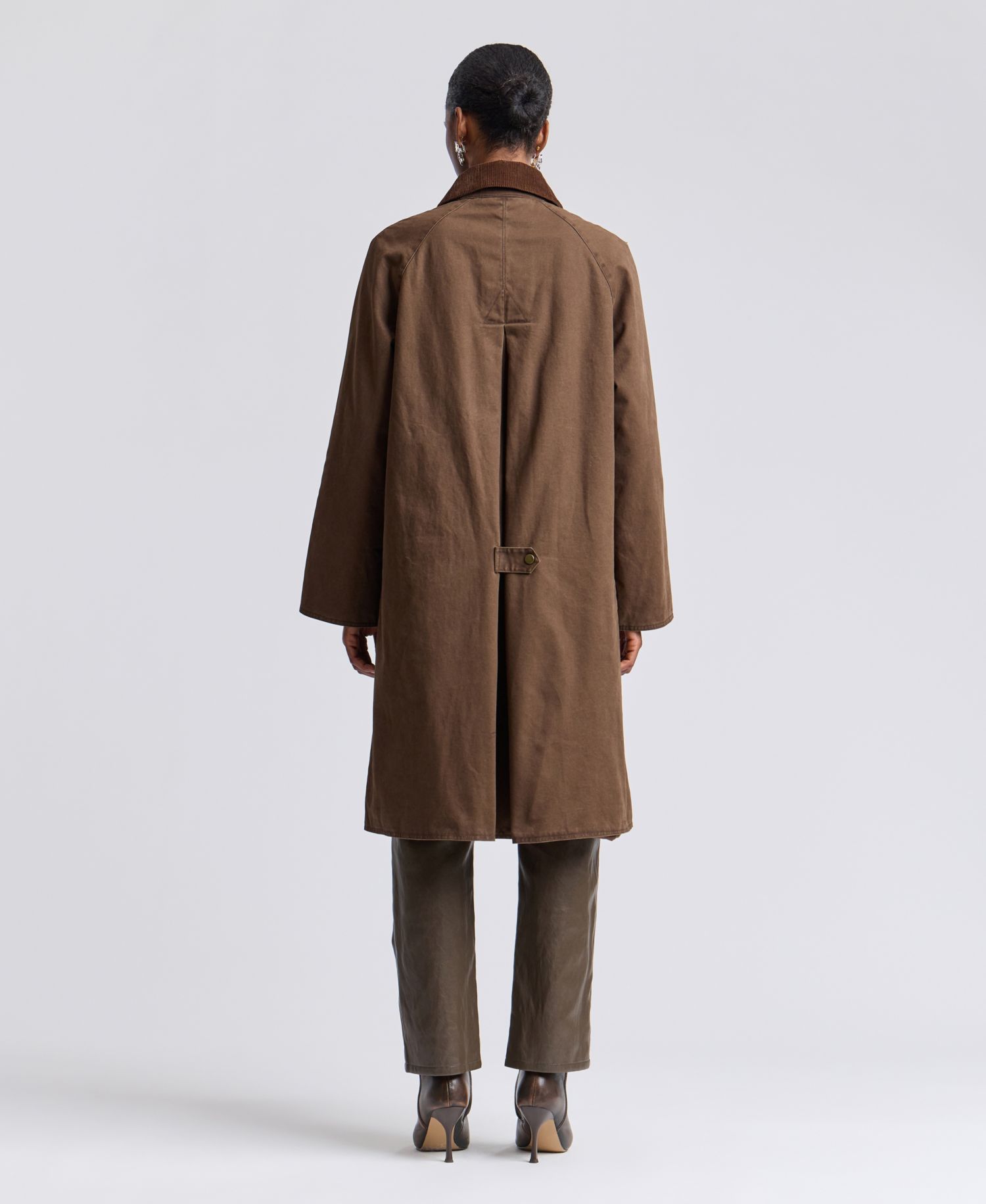 Women's Waxed Cotton Corduroy Utility Coat