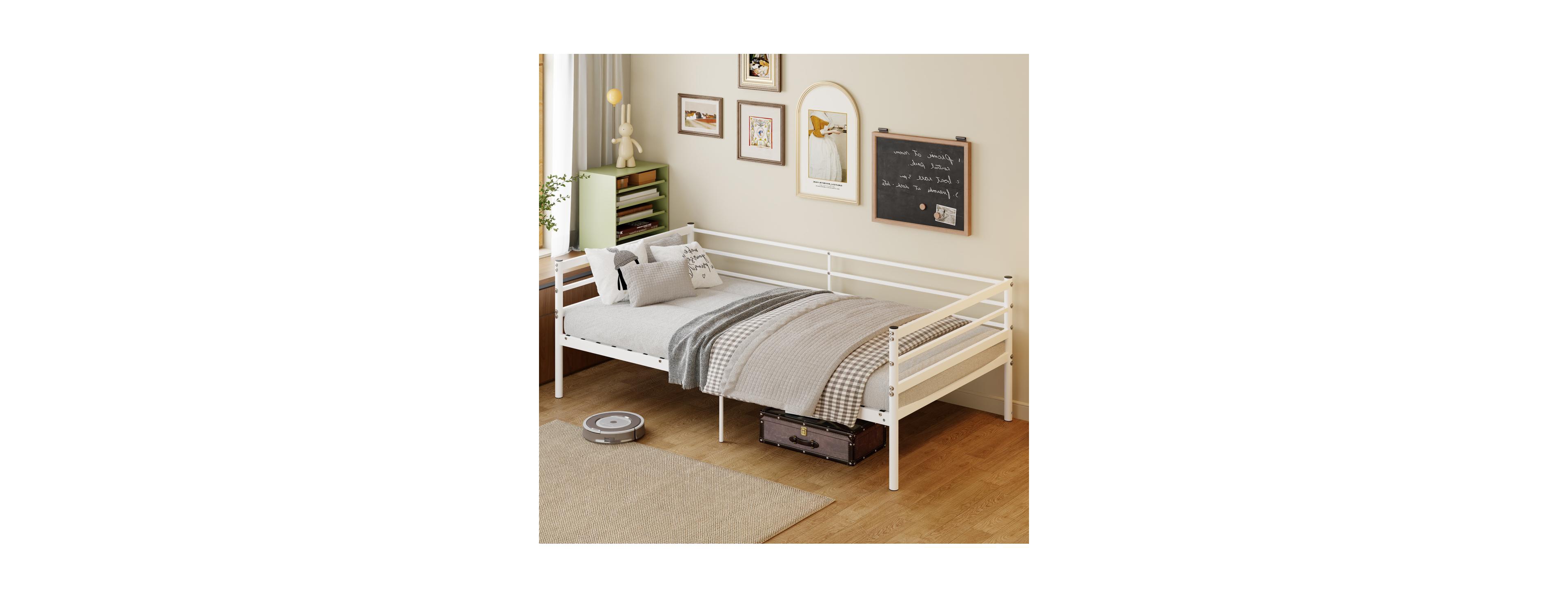 Streamdale Furniture Sturdy Metal Bed Frame for Kids, Teens and Adults (No Box Spring Needed