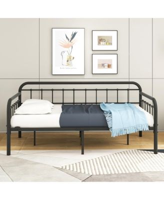 Metal Twin Daybed Frame with Under-Bed Storage