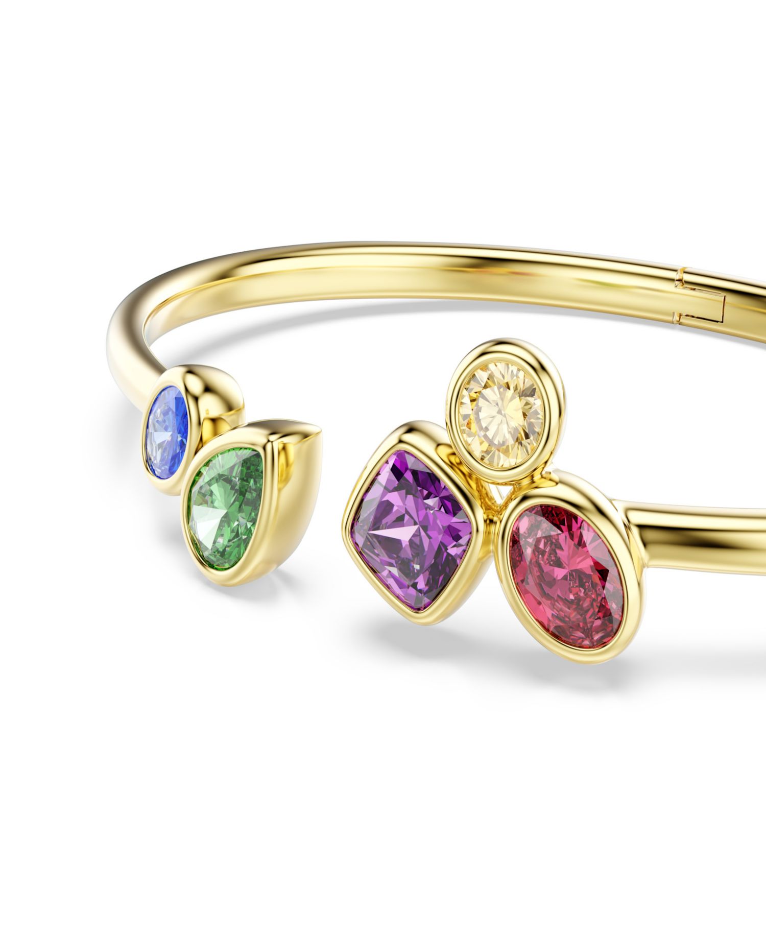 Gold-Tone Plated Multicolored Crystals Bracelet
