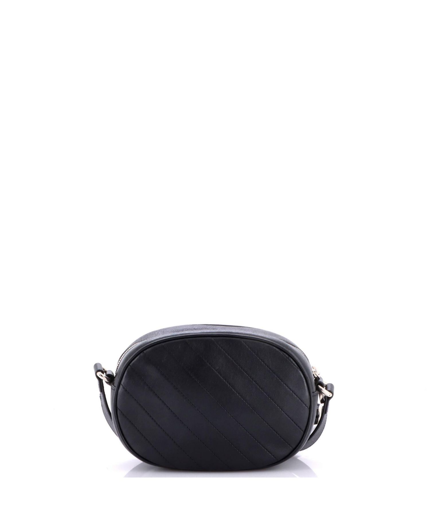 Blondie NM Round Camera Bag Diagonal Quilted Leather